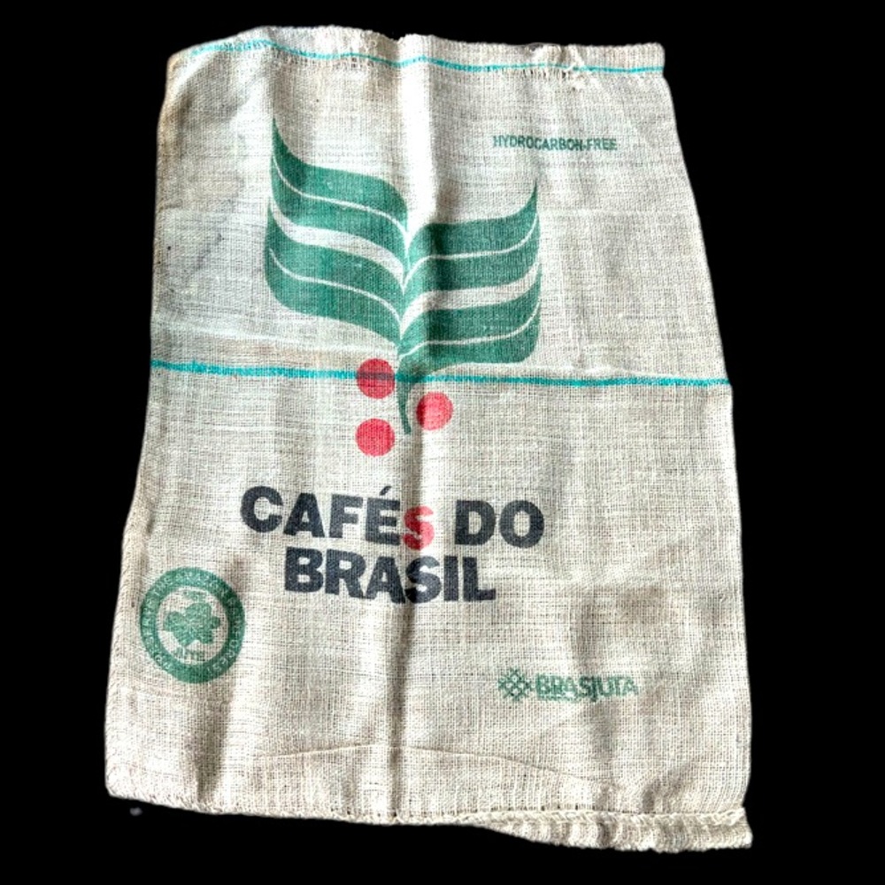 Large Burlap Sack Coffee Sack in Original Condition